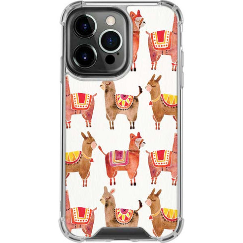 Cat Coq Alpacas iPhone 14 Pro Clear Case